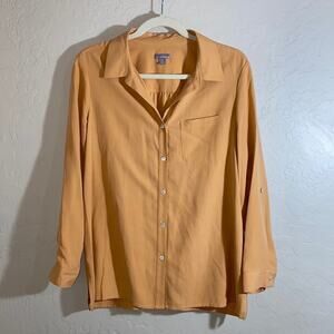 J. Jill silk button front shirt